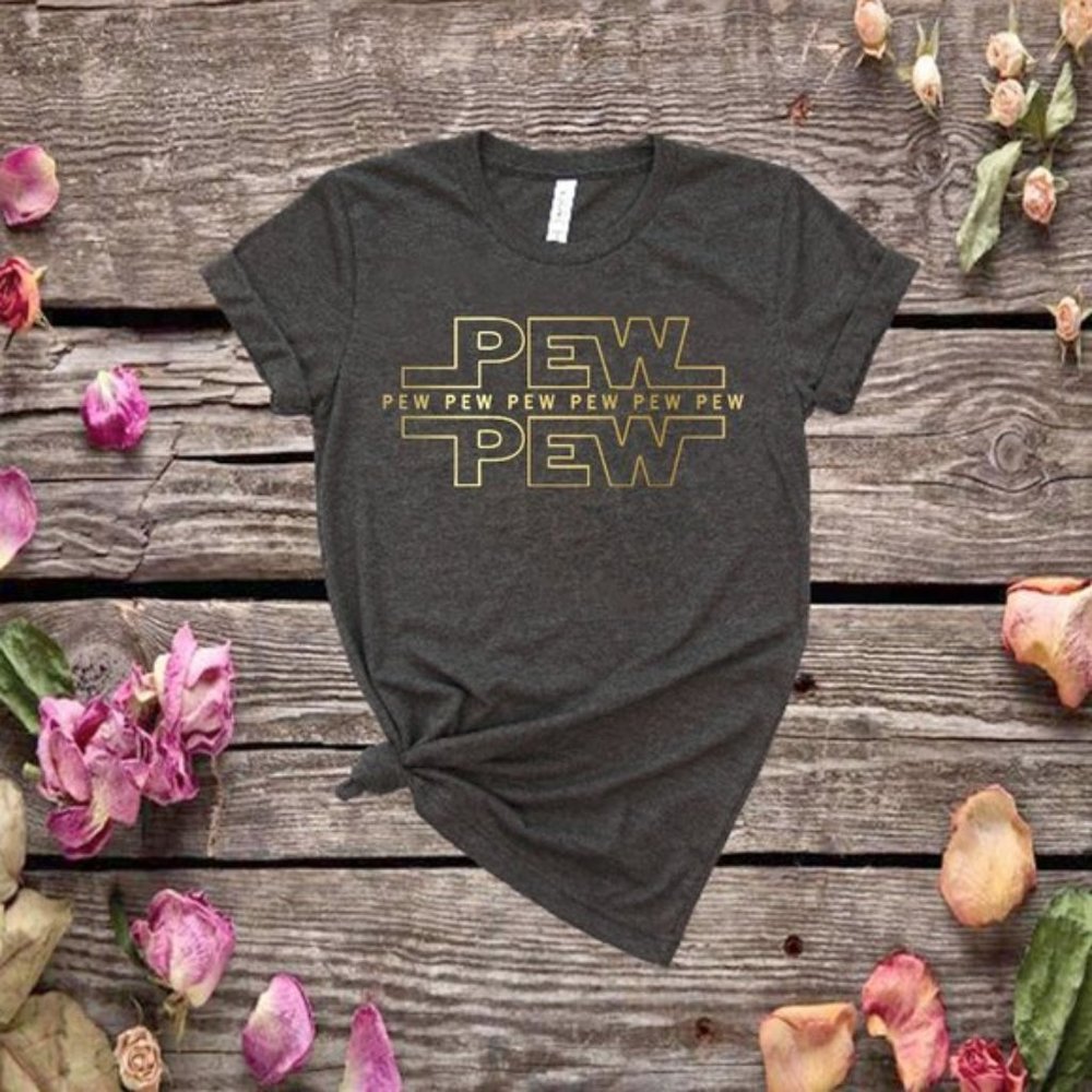 Funny Family Vacation Pew Pew Gray Unisex T Shirt